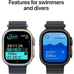 Смарт-годинник Apple Watch Ultra 2 GPS + Cellular 49mm Black Titanium Case w. Black Ocean Band (MX4P3) - мініатюра 5