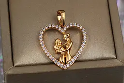 Кулон Xuping Jewelry негасне кохання 2 см золотистий
