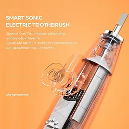 Електрична зубна щітка Oclean Flow S Sonic Electric Toothbrush - біла - мініатюра 7