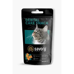 Ласощі для котів Savory Snack Dental Care 60 г (подушечки для гігієни зубів) (4820232631478)