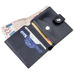Чоловічий шкіряний гаманець SHVIGEL 10х8,5х1 см acs0015041 - мініатюра 3