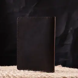 Надійна обкладинка на військовий квиток у вінтажній шкірі Карта Grande Pelle 16781 коричнева - мініатюра 8