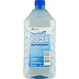 Дистильована вода EcoKraft 1л (VV1139) (4820164770139)
