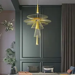 Дизайнерська золота люстра Gravity Ø 60 см | Line F | Арт. D9056-600 GD
