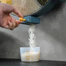 Карусель для круп настінна з обертанням 360° Kitchen Storage Box 6 в 1 кухонний набір для круп із кріпленням - мініатюра 7