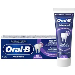 Зубна паста Oral-B Advanced Здорове відбілювання Арктична свіжість 75 мл (8006530090971)