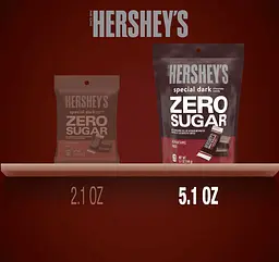 Шоколадні цукерки Hershey's Special Dark Zero Sugar 144г - мініатюра 6