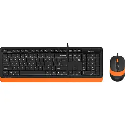 Комплект (клавіатура, миша) A4Tech Fstyler F1010 Чорний/Помаранчевий