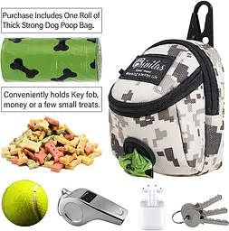 Міні-сумка для прогулянок і пакетів BRIVILAS Dog Poop Bag Holder Brown camouflage - мініатюра 3