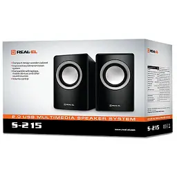 Акустична система REAL-EL S-215 black (EL121200002) - мініатюра 2