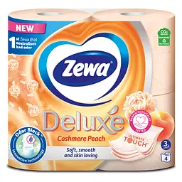 Туалетний папір Zewa Deluxe Персик 3 шари 4 рулони (9011111035769)