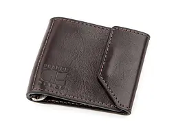 Шкіряний затиск для купюр GRANDE PELLE 8х9х1 см acs0015868