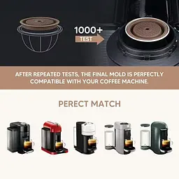 Багаторазова силіконова кришка (2 шт.) для оригінальної капсули Nespreso Vertuo Next, Nespresso Vertuoline - мініатюра 7