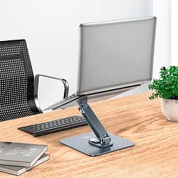 Підставка-тримач Hoco PH52 Plus Might metal rotating laptop holder настільна - мініатюра 3