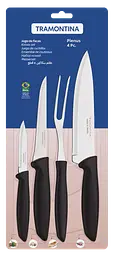 Набір ножів Plenus black, 4 предмети TRAMONTINA kuh0015839 - мініатюра 2