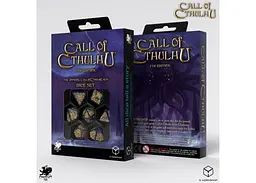 Набір кубиків Call of Cthulhu 7th Edition - Blue-green & Gold Dice Set (7 шт.) (SCTR22)
