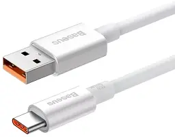 Кабель Baseus Superior Series Fast Charging Cable USB to Type-C 100W 1.5m P10320102214-02 White - мініатюра 2