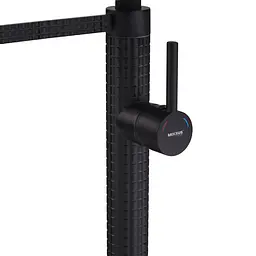 Змішувач для кухні Mixxus Premium Oliwer 017 Black з гнучким виливом MI6966 Чорний матовий - мініатюра 2