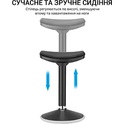 Стілець OfficePro із регулюванням висоти чорний (S360) - мініатюра 5