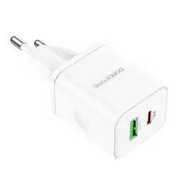 МЗП Borofone BN7 PD20W+QC3.0 (1USB-A/1C) White - мініатюра 3