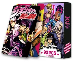 Ломо Карти Неймовірні пригоди ДжоДжо JoJo's Bizarre Adventure 30 карт LC JJBA 01