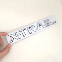 Емблема напис X-TRAIL Хром на скотчі (29х192 мм) ЕМ 171203 - мініатюра 2