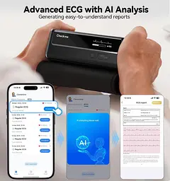 Машина для вимірювання артеріального тиску для дому Checkme BP2 WiFi з ЕКГ, Bluetooth-монітор - мініатюра 6