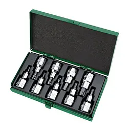Набір головок з насадкою TOPTUL 1/2" Т20-Т60 GAAD0903