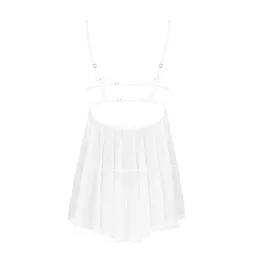 Пеньюар і трусики Obsessive Heavenlly babydoll & thong XL/2XL - мініатюра 4