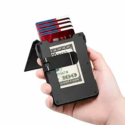 Компактний гаманець-картхолдер 26X-56 з RFID-захистом чорний