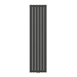 Вертикальний радіатор Navin Largo double 456x1800-6 (50мм), anticor, чорний муар 12-212033-4860, Чорний матовий