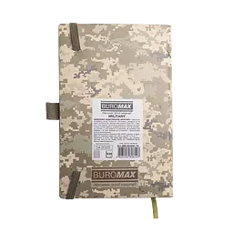 Щоденник недатований Buromax Military A6 штучна шкіра 336 сторінок світло-зелений (BM.26300-15) - мініатюра 7
