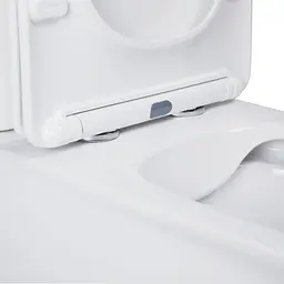 Унітаз-компакт Qtap Nando безобідковий з сидінням Soft-close QT12221222AW - мініатюра 3