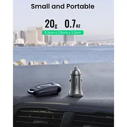 Автомобільний зарядний пристрій Ugreen CD130 Dual USB Car Charger 24Вт 2.4A - мініатюра 6