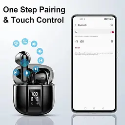 Бездротові навушники Renimer Bluetooth 5.3 з мікрофоном ENC - мініатюра 6