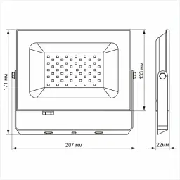 Прожектор TITANUM LED50W 6000K TLF506 220V (TLF506) - мініатюра 3