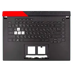 Верхня кришка для Asus G513I G513Q, (Чорний, топкейс+клавіатура RGB 4-Zone, 90NR0571-R33UA0, Оригінал)