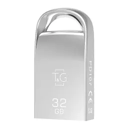 Флеш-накопичувач USB 32GB T&G 107 Metal Series Сріблястий (TG107-32G)