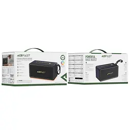 Колонка портативна Acefast K3 Max portable wireless speaker 80w чорна - мініатюра 2