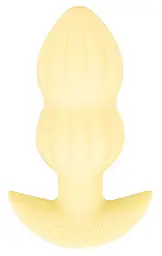 Анальна пробка Cuties Mini Butt Plug 8 см (жовтий) - мініатюра 9