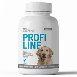 Вітаміни Provet PROFILINE для собак МАКСІ комплекс для середніх та великих порід для опорно-рухового апарату 100 таб, арт PR243169