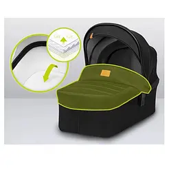 Універсальна коляска 3 в 1 Lionelo Bianka Black Onyx, чорний (LO-BIANKA 3IN1 BLACK ONYX) - мініатюра 11