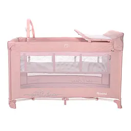 Дитячий манеж - ліжечко із столиком для сповивання Noemi 2 Layers Plus Mellow Rose Star Lorelli Рожевий - мініатюра 2