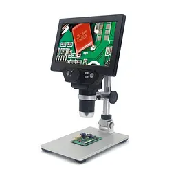 Мікроскоп цифровий з 7" дюймовим LCD екраном і підсвічуванням GAOSUO G1200HDB, зі збільшенням до 1200X, з акумулятором (100650) - мініатюра 3