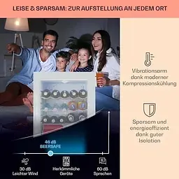 Холодильник для напоїв Klarstein Beersafe XL Quartz 60 л (10034929) - мініатюра 5