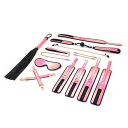 БДСМ-набір Liebe Seele Vivid Sakura 8 Pieces Set, 8 аксесуарів, екошкіра на оксамитовій основі - мініатюра 2