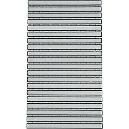 Килимок у ванну кімнату Eco Fabric смужка 69х40 см білий (6940-003)