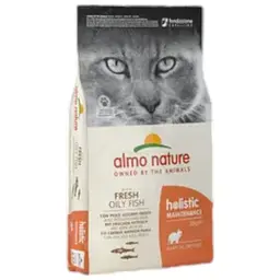 Сухий корм для дорослих кішок Almo Nature Holistic із жирною рибою 12 кг