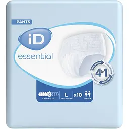 Підгузники-труси для дорослих iD Essential Extra Plus L 10 шт.