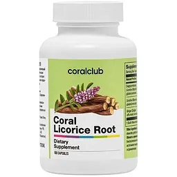Корал Солодка Корал Клаб, 100 капсул | Coral Licorice Root Coral Club